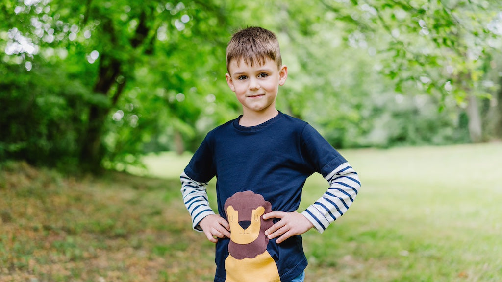 Jungen T Shirt Bio Baumwolle mit Löwe genäht von internaht in Dresden