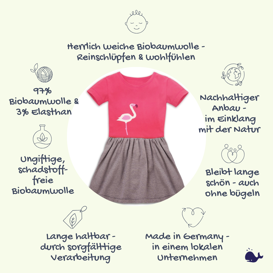 Das macht unser T-Shirt Kleid mit Flamingo so besonders