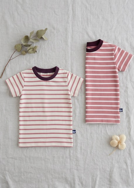 Style-Inspiration: Kinder T-Shirt Bio Baumwolle Rosenholz-Ecru kombiniert – nachhaltige Kindermode von internaht