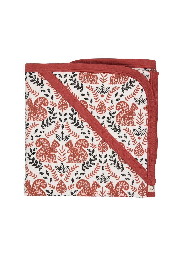 Krabbeldecke Baby von pigeon aus 100% Bio Baumwolle mit Motiv "Squirrel"