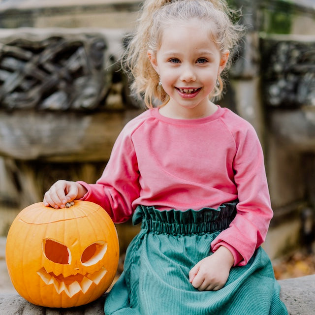 Herrlich weicher Nicki Pullover für Kinder in Flamingo aus 100% Biobaumwolle von internaht