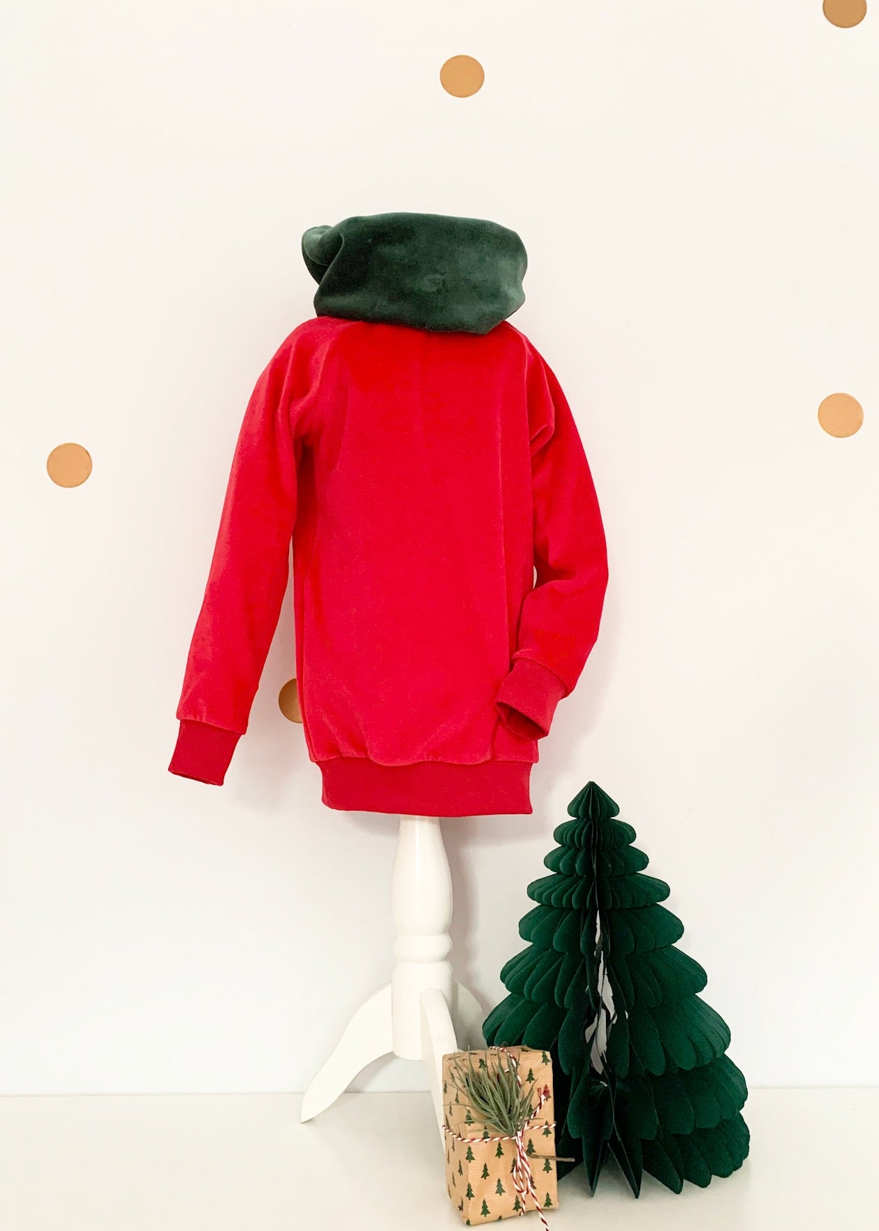 Herrlich weicher Nicki Pullover für Kinder in Rot aus 100% Biobaumwolle von internaht