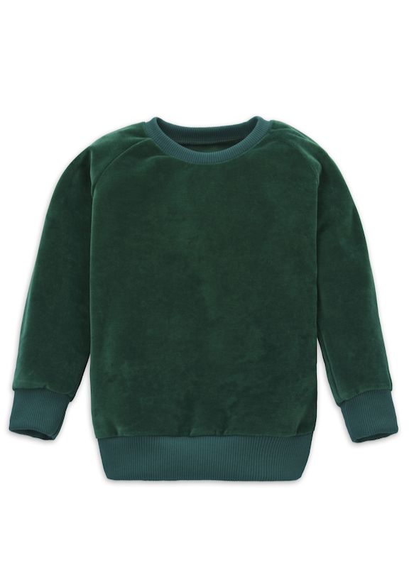 Nicki Pullover Kinder Grün, Baumwolle