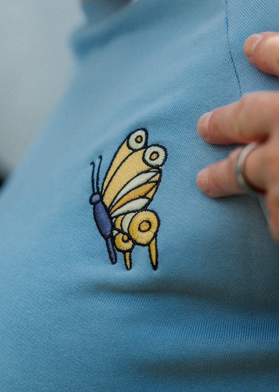 Pullover 100% Baumwolle Damen in Hellblau aus Bio Baumwolle - fair produziert und angenehm zu tragen