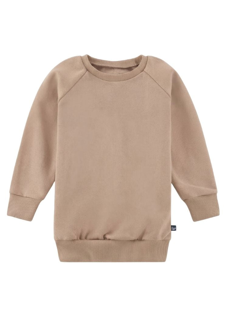 Pullover 100% Baumwolle Damen in Beige aus Bio Baumwolle - fair genäht im Dresdner Atelier von internaht