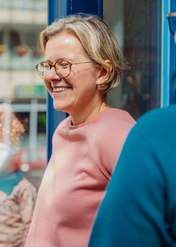 Pullover 100% Baumwolle Damen in Rosenholz aus Bio Baumwolle - fair genäht im Dresdner Atelier von internaht