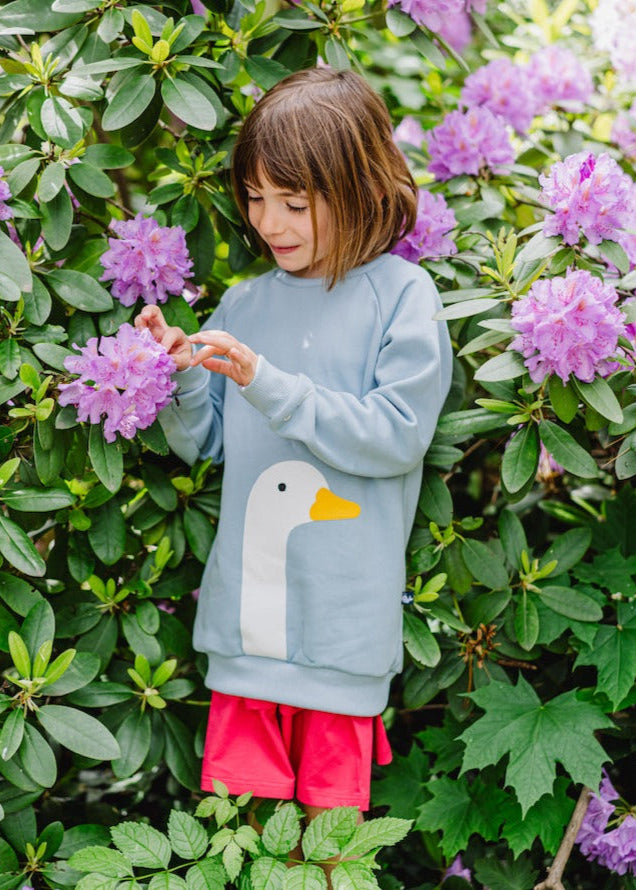 Kinder Pullover aus 100% Biobaumwolle mit Gans von internaht