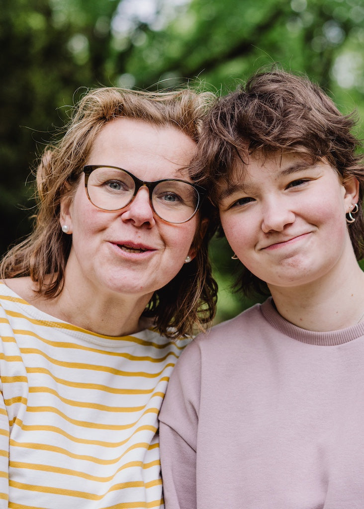 Nachhaltiges Ringelshirt Damen weiß-gelb gestreift – langlebige Qualität aus Dresden von internaht