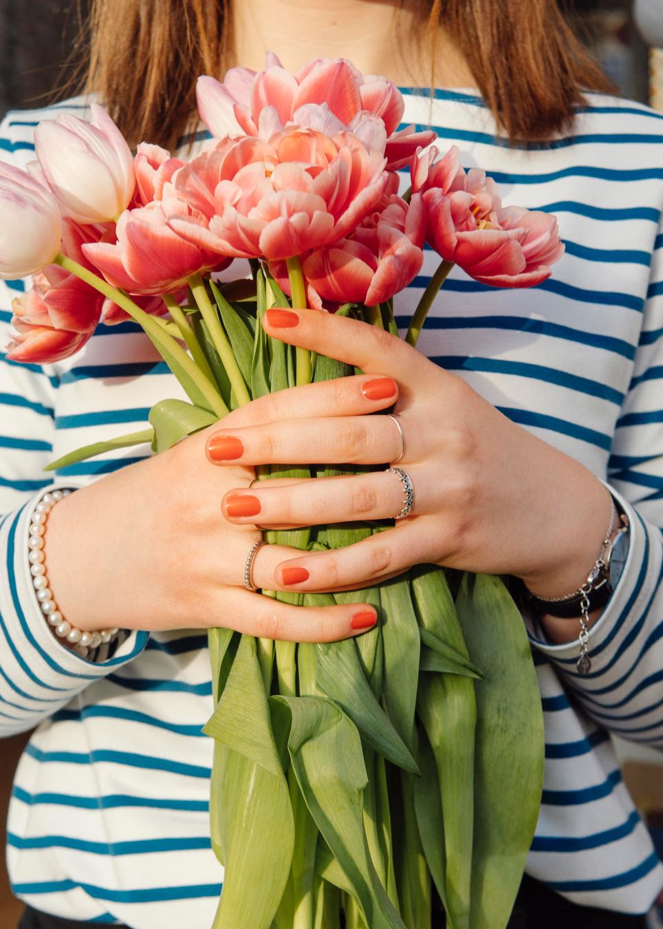 Ringelshirt Damen aus Bio-Baumwolle in weiß-petrol, fair genäht im Dresdner Atelier von internaht