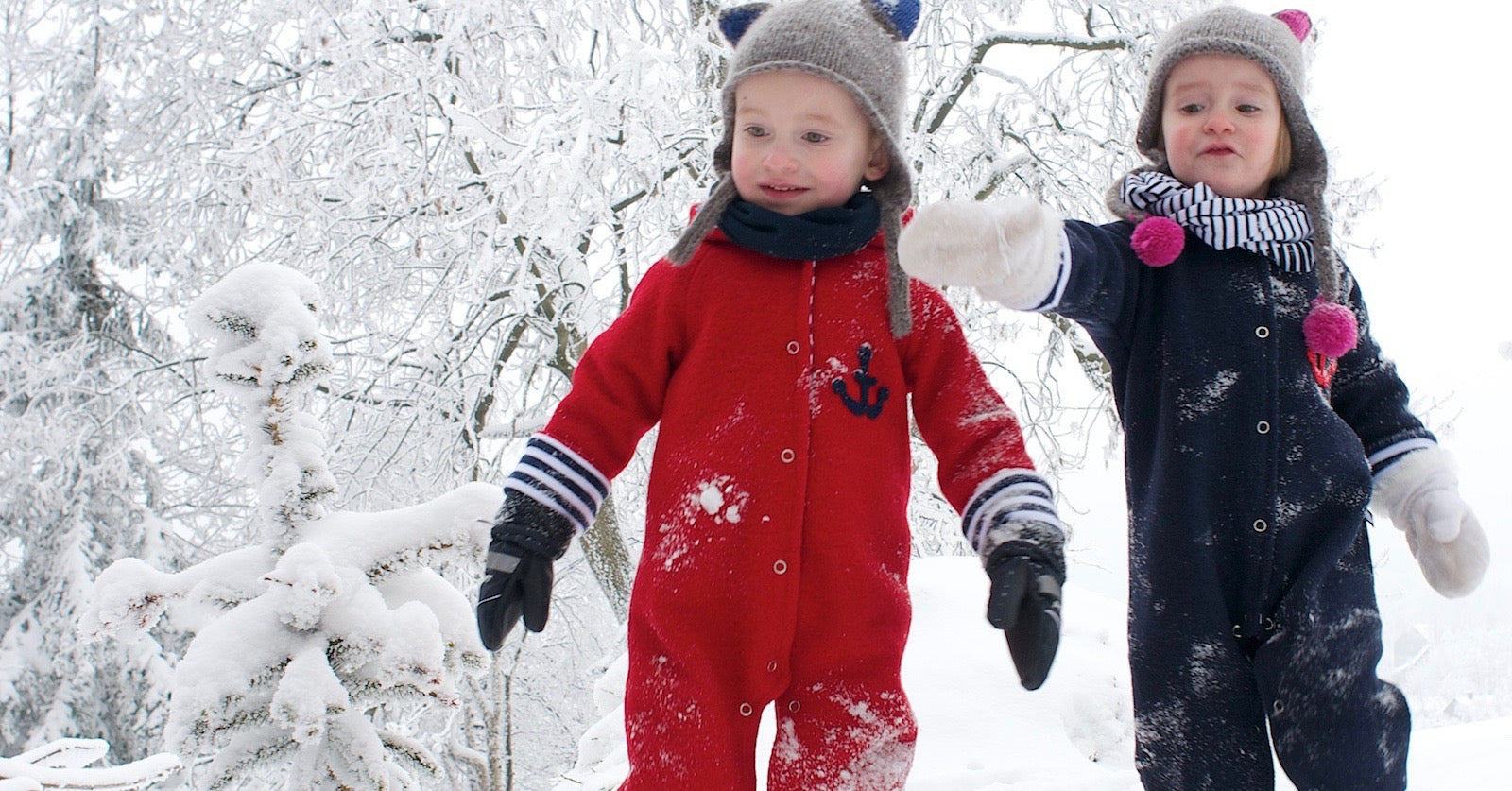 Walkoverall für Babys im Winter aus Wolle mit Innenfutter aus Biobaumwolle von internaht