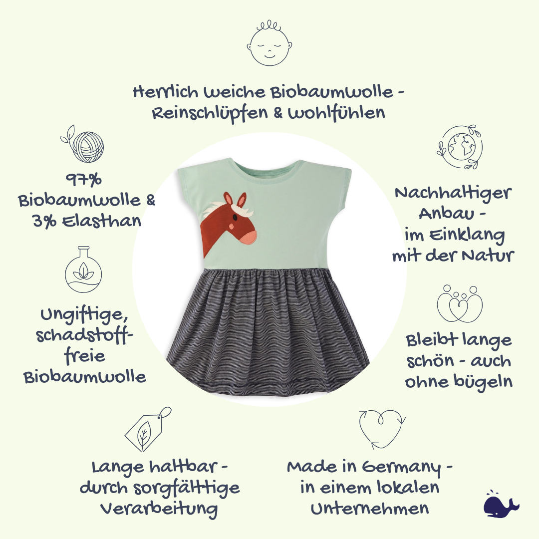 Das macht unser T-Shirt Kleid mit Pferd so besonders