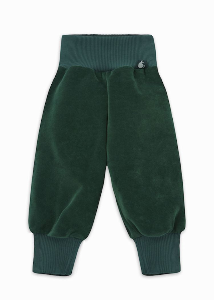 Baby Hose Nicki in Dunkelgrün aus 100% Bio Baumwolle von internaht