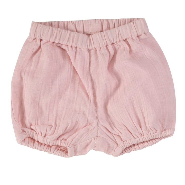 Baby Pumphose Musselin aus 100% Bio Baumwolle Rosa von Pigeon