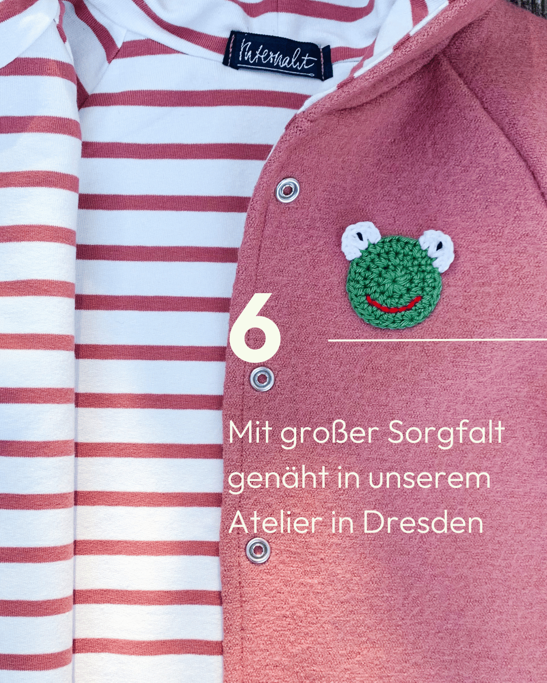 Baby Walkoverall für Mädchen in Rose von internaht genäht in Dresden