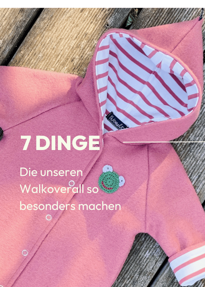 Vorteile des Baby Walkoverall für Mädchen in Rose von internaht