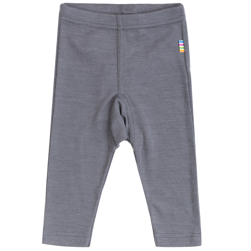 Baby Leggings aus Wolle/Seide in Grau von joha