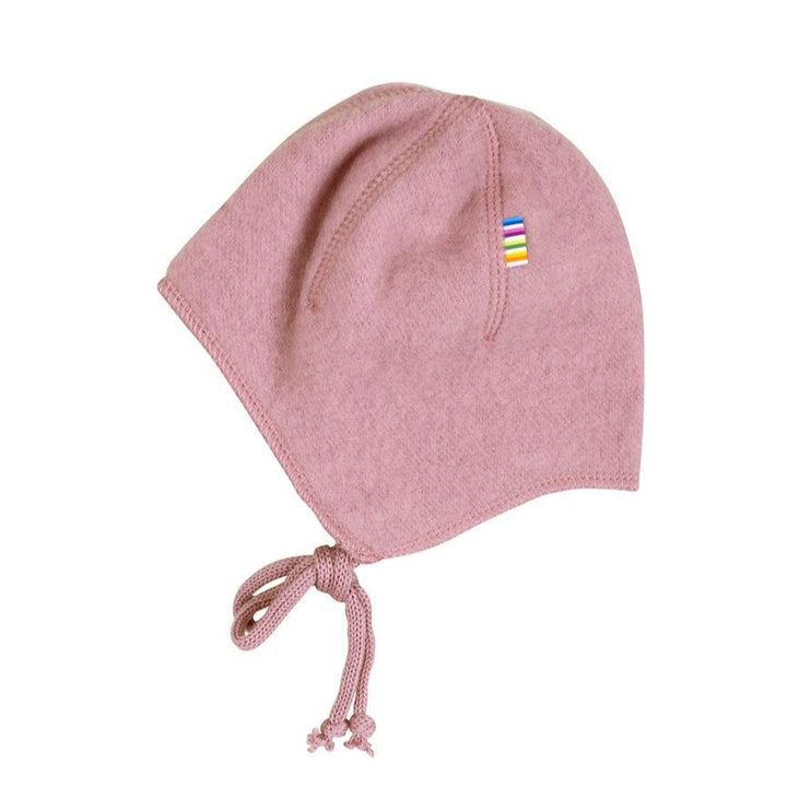 Schöne weiche Baby Mütze rose aus 100% Merinowolle von joha
