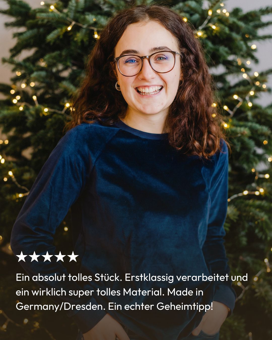 Nicki Pullover für Damen in Dunkelblau aus 100% Biobaumwolle mit positiven Kunden-Feedback