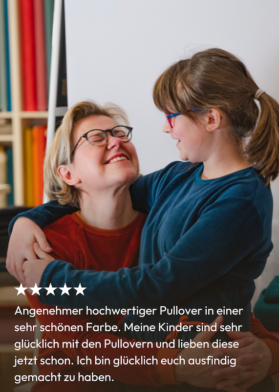 Kundenstimme zum Nicki Pullover aus 100% Biobaumwolle von internaht