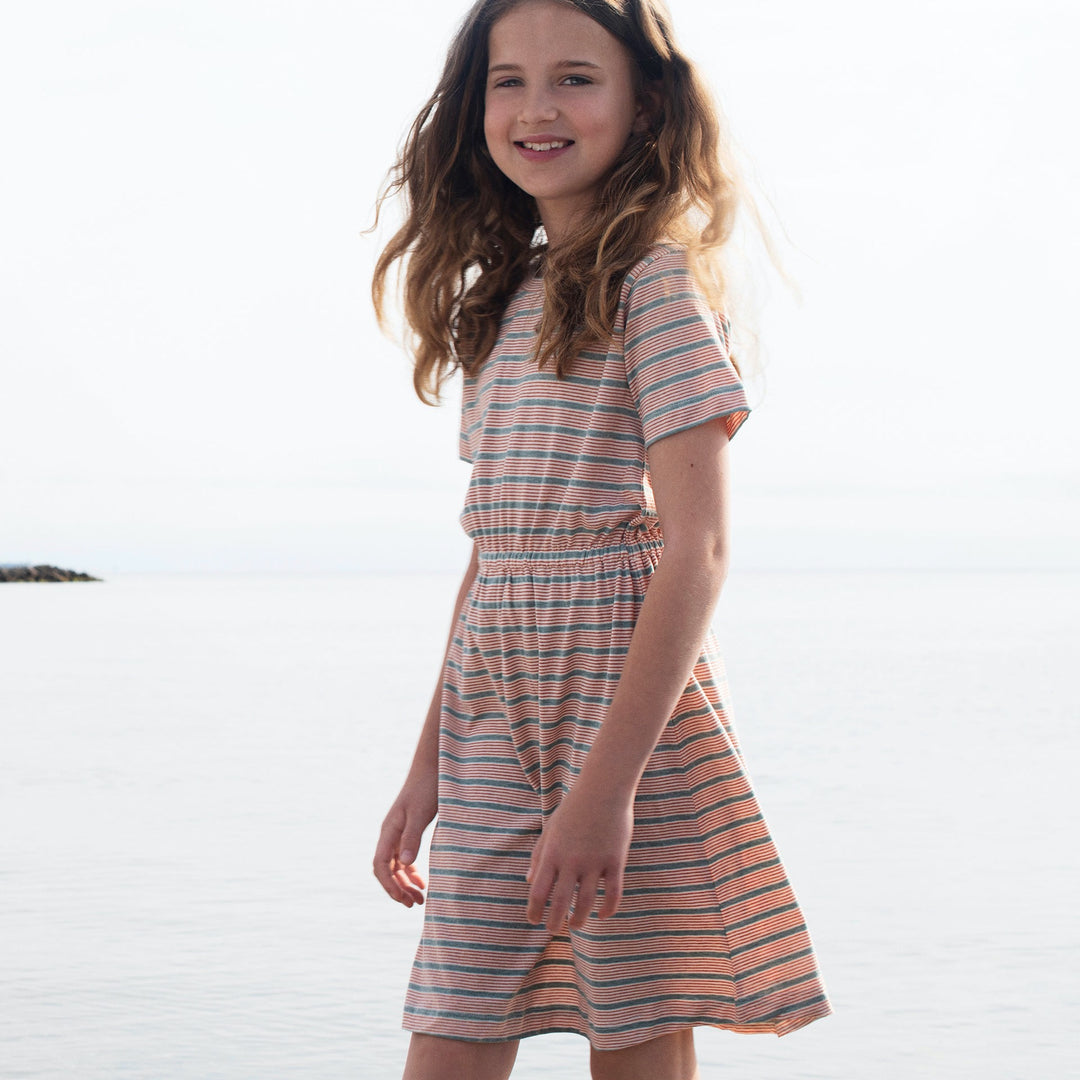 Jerseykleid für Mädchen Stripes von Serendipity aus 100% Biobaumwolle