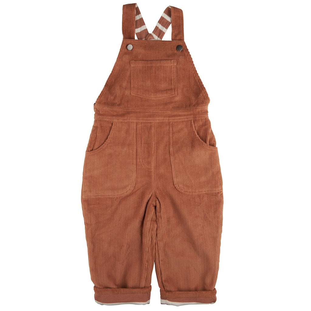 Kinder Latzhose aus Cord in Braun aus 100% Bio-Baumwolle von Pigeon kaufen