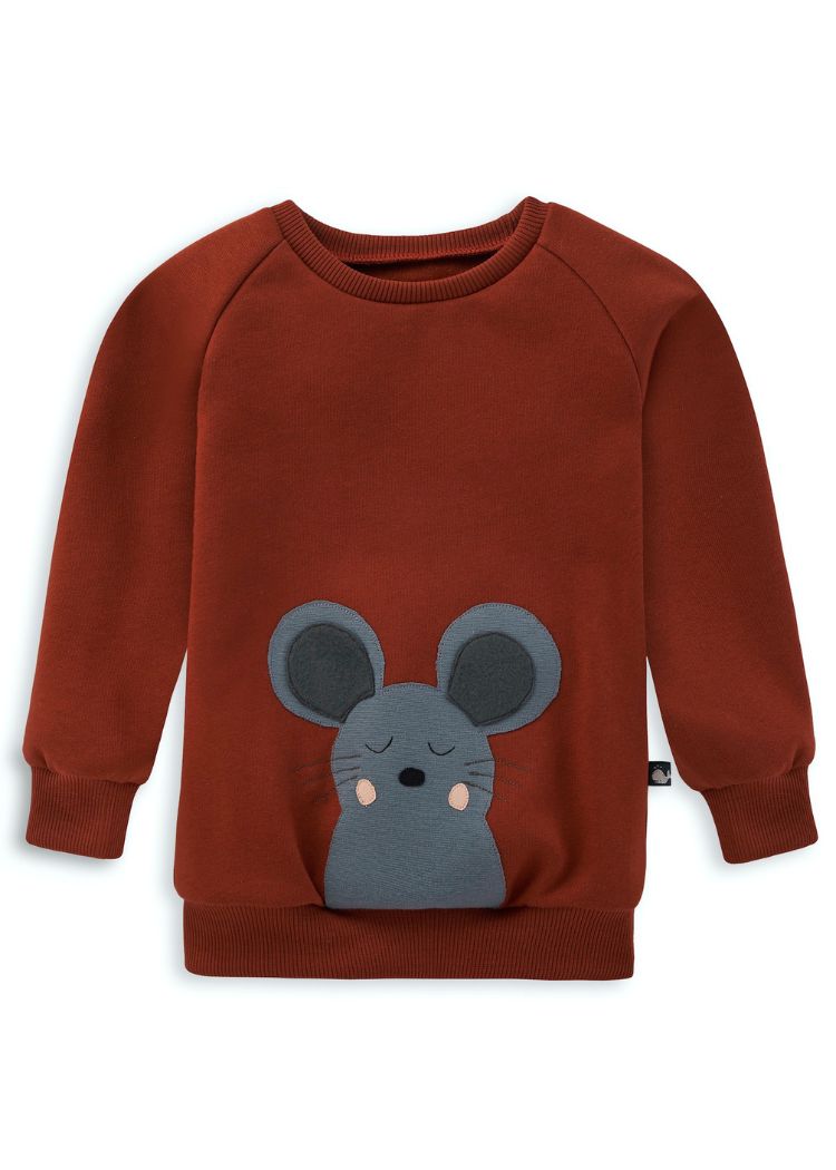 Mäuse-Sweater für Kinder Henna aus 100% Biobaumwolle von internaht