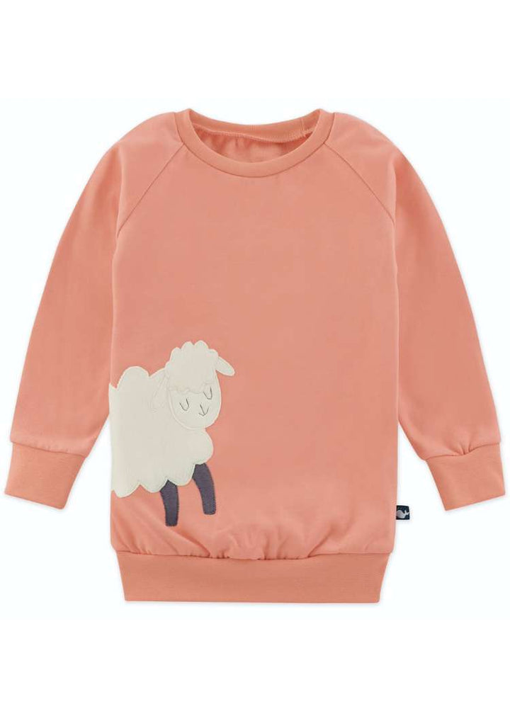 Kinder Pullover mit Schaf aus 100% Biobaumwolle von internaht