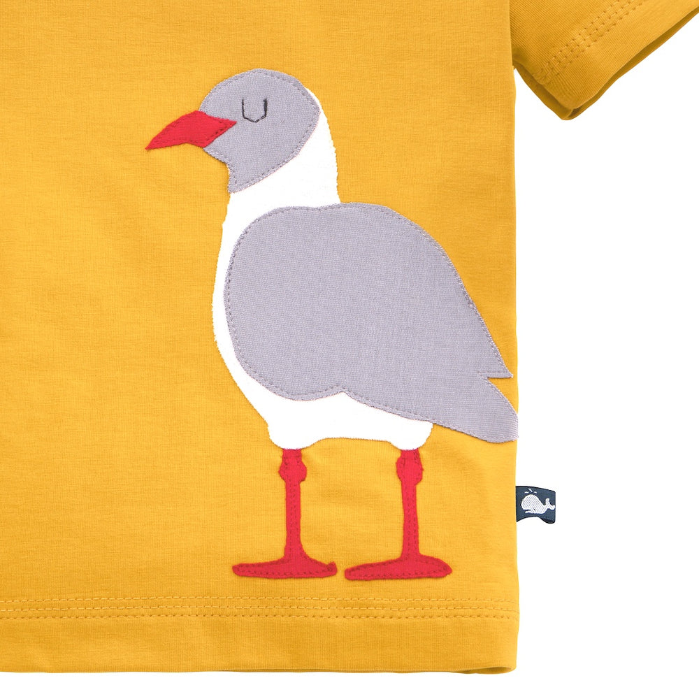 Kinder T Shirt aus Bio Baumwolle mit Möwe von internaht ais Dresdem