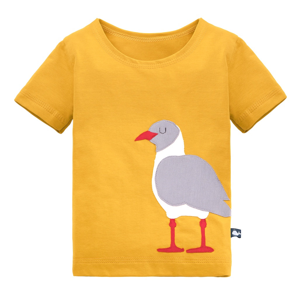 Kinder T Shirt aus Bio Baumwolle mit Möwe für Jungen und Mädchen  von internaht ais Dresdem