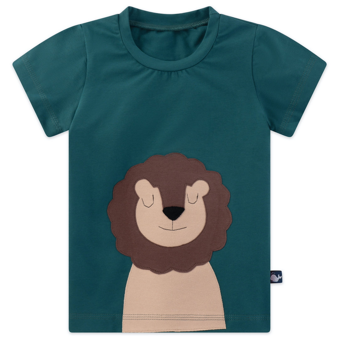 Kinder T Shirt für Jungen aus Bio Baumwolle mit Löwe von internaht aus Dresden