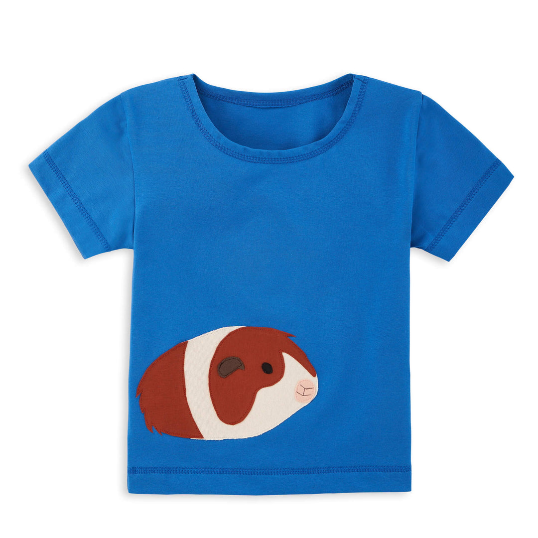 Kinder T Shirt für Jungen und Mädchen aus Bio Baumwolle mit Meerschweinchen von internaht aus Dresden