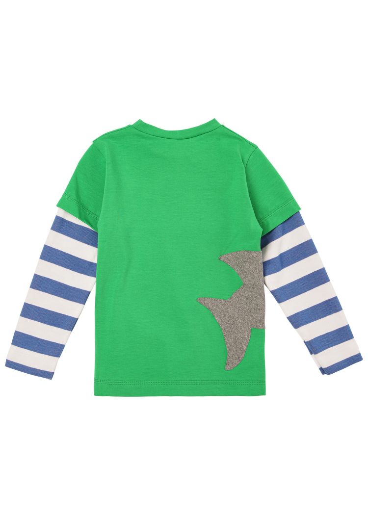 Langarmshirt für Kinder Jungen aus Bio Baumwolle mit Haifisch von internaht aus Dresden (Rückseite)