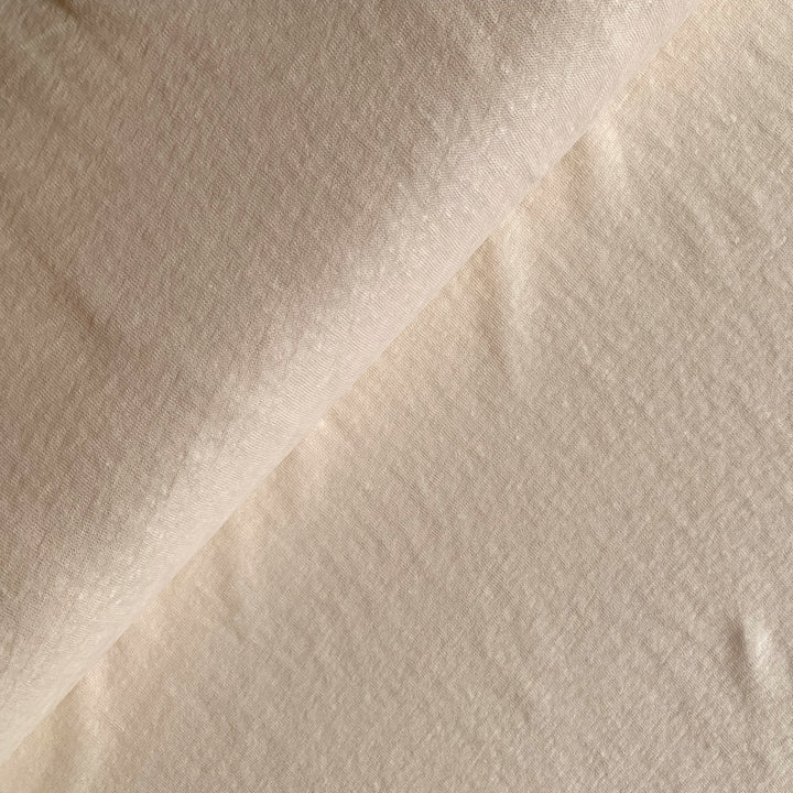 Leinen Jersey Strick aus 100% Leinen in Creamy White
