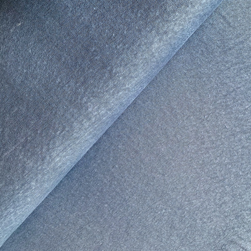 Leinen Jersey Strick aus 100% Leinen in Faded Blue
