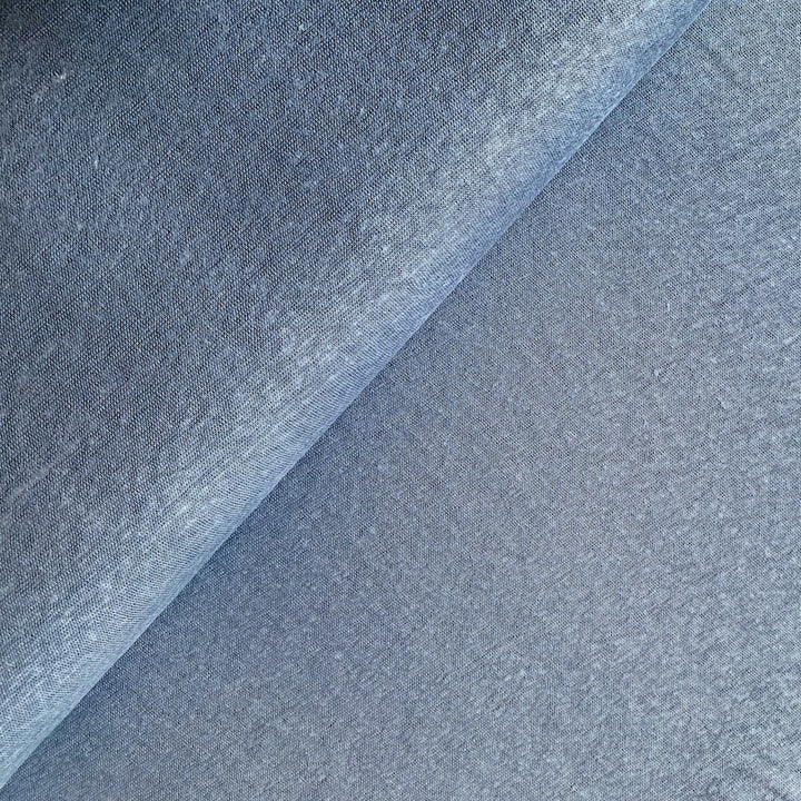 Leinen Jersey Strick aus 100% Leinen in Faded Blue