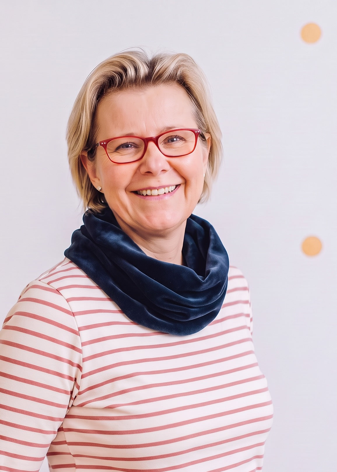 Nicki-Loopschal Damen in Dunkelblau aus 100 % Bio-Baumwolle von internaht