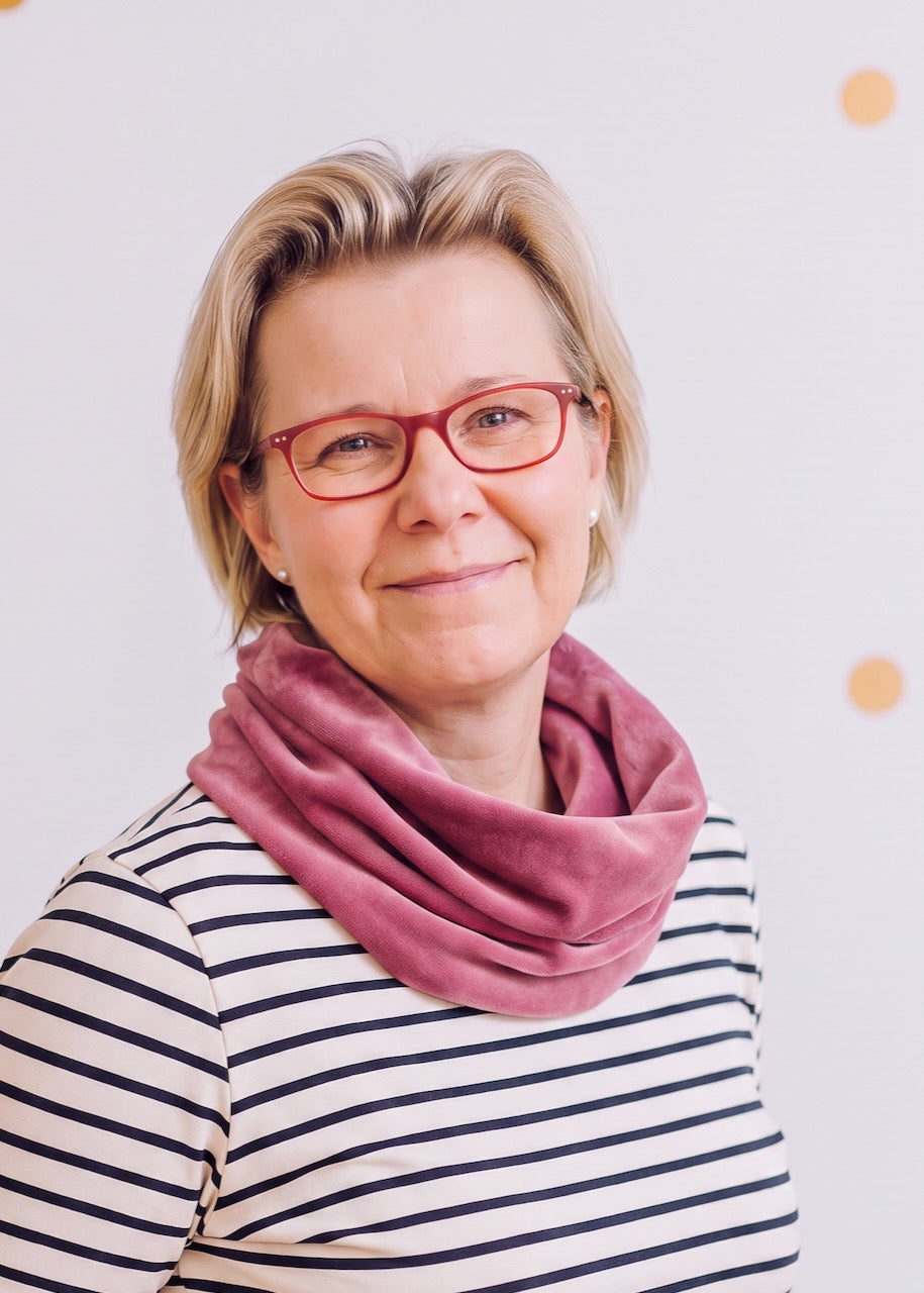 Nicki-Loopschal Damen in Rosé aus 100 % Bio-Baumwolle von internaht