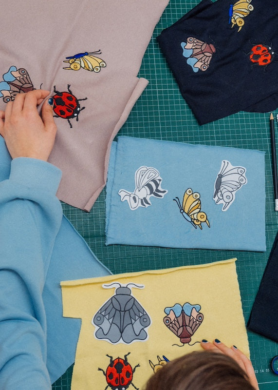 Baumwolle Pullover Damen 100% Bio Baumwolle in Hellblau aus Bio Baumwolle sorgfältig in Manufakturarbeit in Deutschland gefertigt