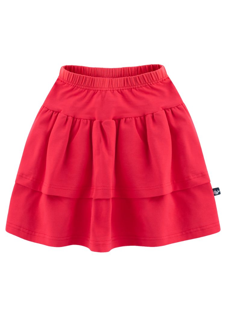 Stufenrock Mädchen nachhaltig & weich in Pink aus 100% Bio Baumwolle - genäht von internaht - Kinderkleidung made in Germany