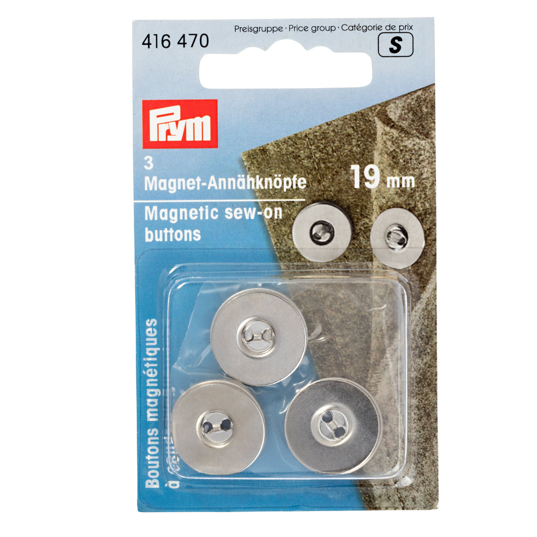 Magnet-Annähknöpfe im 3er Pack von Prym in 19mm Größe jetzt online kaufen