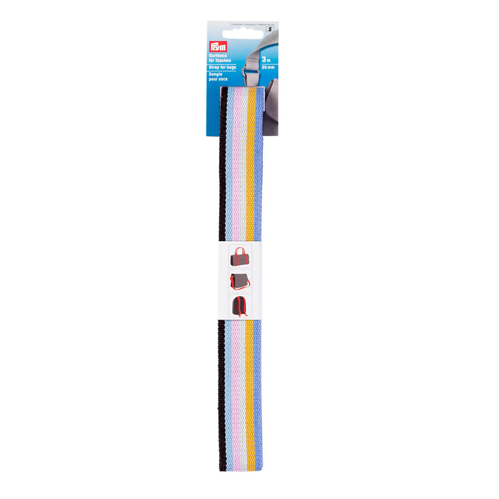 Gurtband für Taschen von Prym in Blau/Bunt 3m lang und 30mm breit jetzt online kaufen
