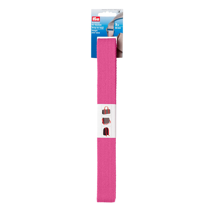 Gurtband für Taschen von Prym  in Pink 3m lang und 30mm breit jetzt online kaufen