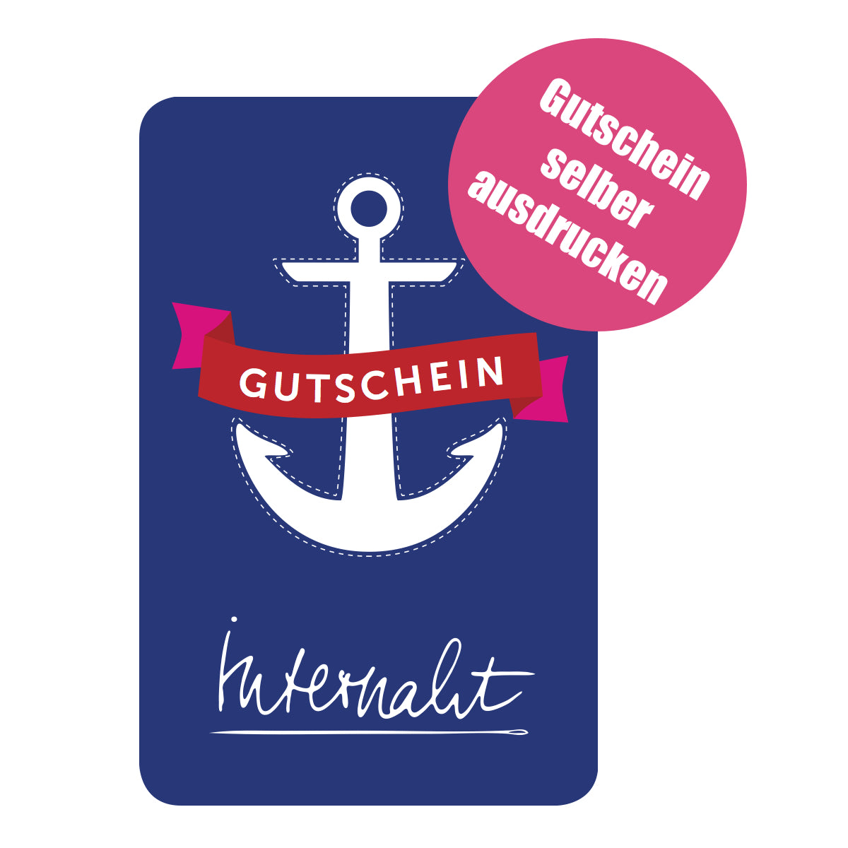Geschenk-Gutschein von internaht zum Ausdrucken