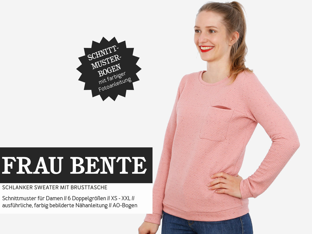 Schnittmuster Damen - Sweater FrauBente von Schnittreif kaufen