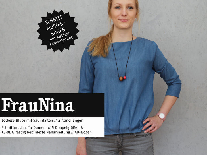 Schnittmuster Damen - Bluse FrauNina von Schnittreif kaufen