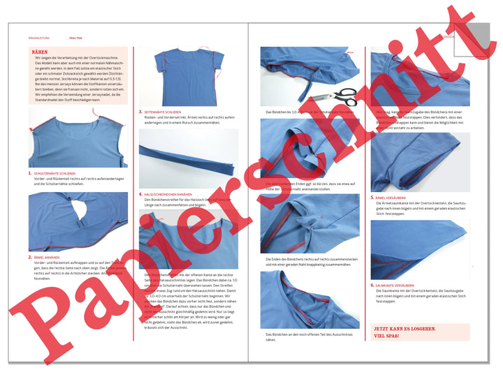 Papier Schnittmuster Damen - Shirt Frau Tina von Schnittreif kaufen