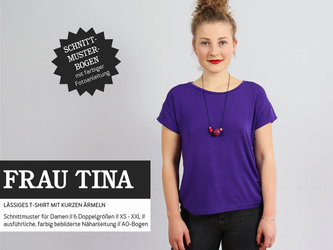 Papier Schnittmuster Damen - Shirt Frau Tina von Schnittreif kaufen