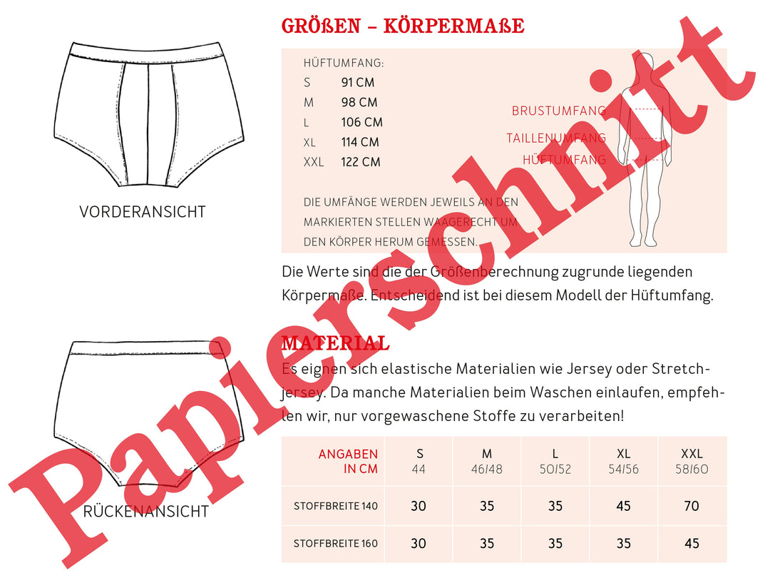 Schnittmuster Herren - Pants HerrJohn von Schnittreif kaufen