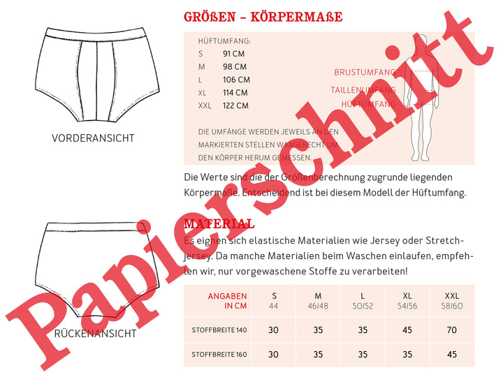 Schnittmuster Herren - Pants HerrJohn von Schnittreif kaufen