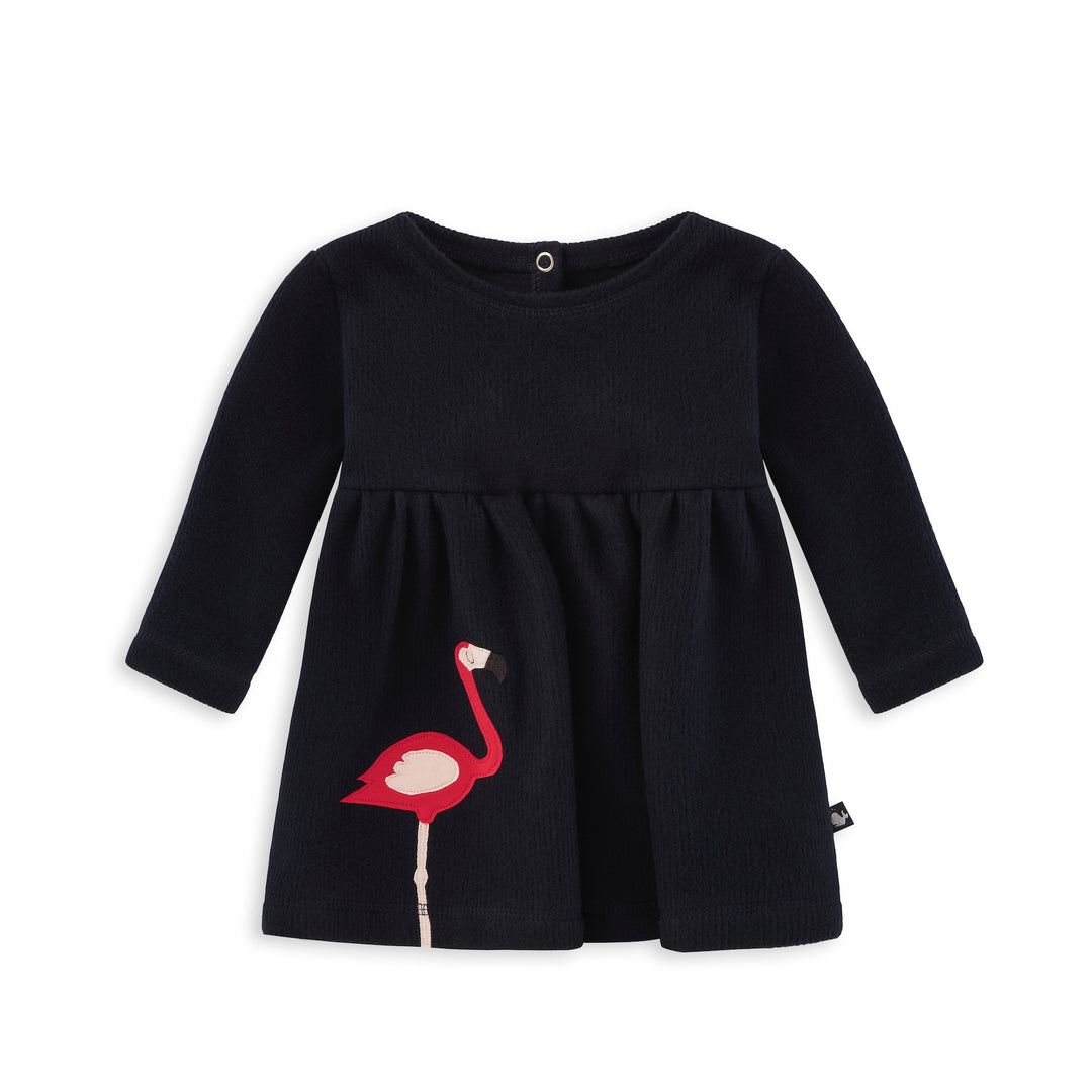 Baby Kleid mit Flamingo aus 100% Bio Baumwolle - mit Sorgfalt genäht in Dresden von internaht